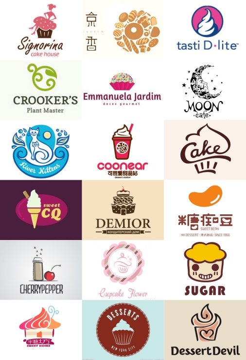 甜品店标志设计欣赏 甜品logo设计 甜品店品牌logo设计欣赏(组图)