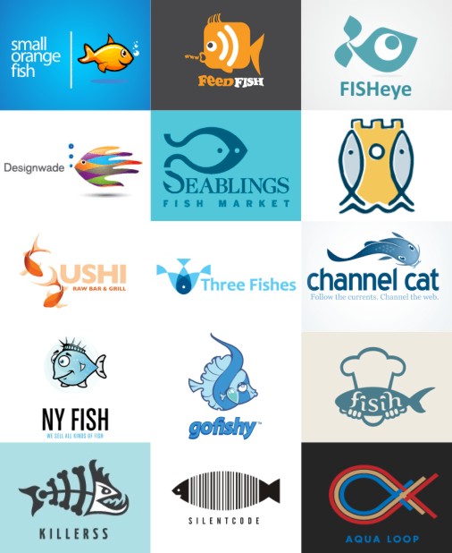 激发灵感 以鱼为主题元素的独创logo设计作品